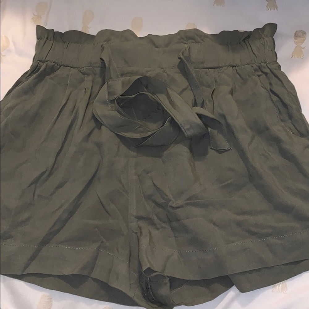 green shorts